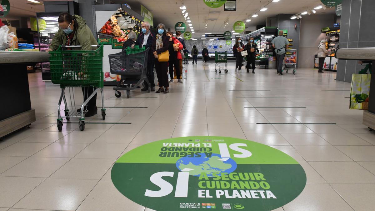 Interior de un establecimiento de Mercadona