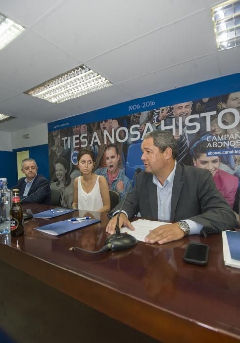 El Deportivo presenta su nuevo convenio de colaboración con la Federación de Peñas