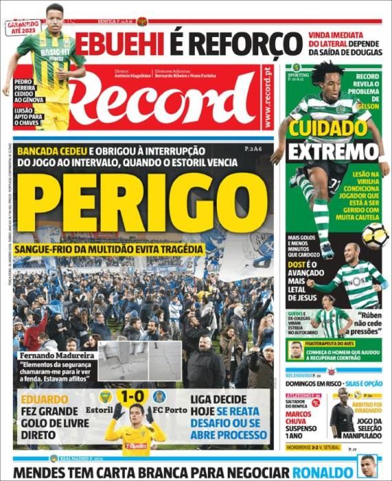 Portadas deportivas del martes 16 de enero