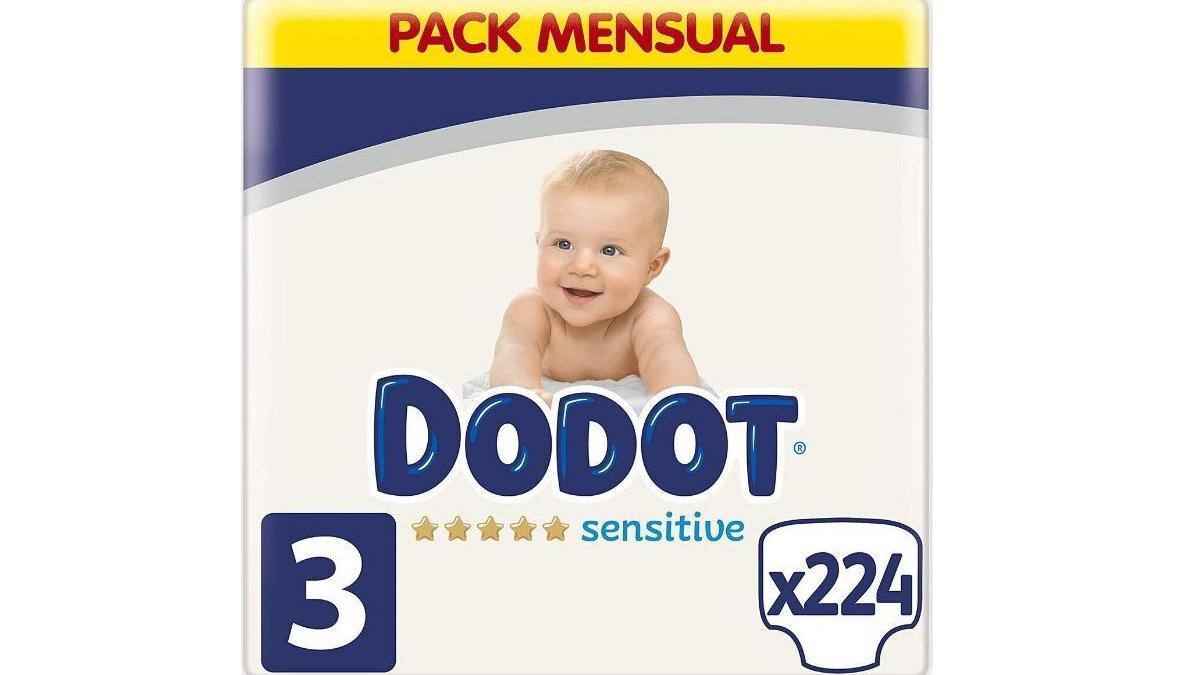 Dodot 224 Pañales Sensitive Talla 3.