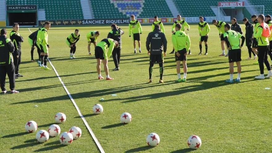 Imagen del entrenamiento de esta mañana