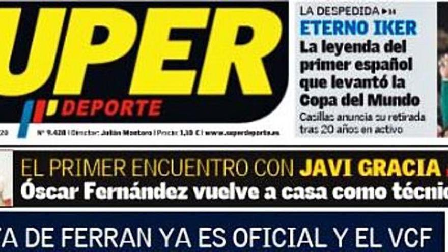 Esta es la portada de SUPER de este miércoles