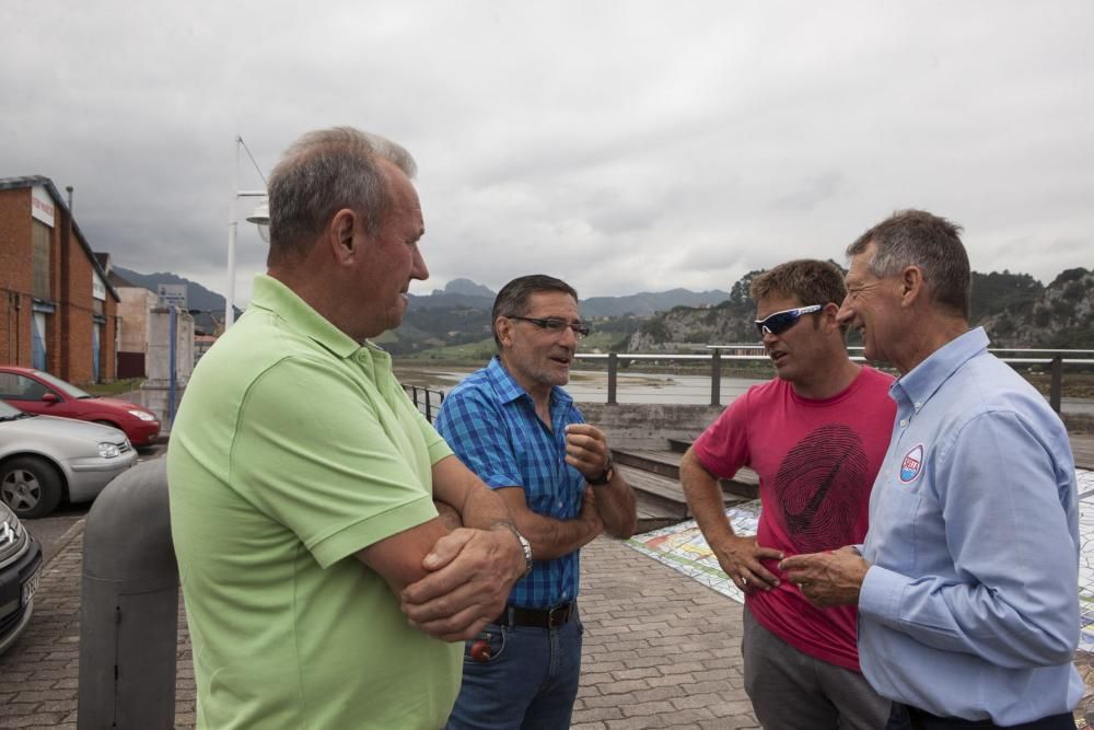 Reunión de algunos de los ganadores absolutos del Descenso Internacional del Sella en Ribadesella