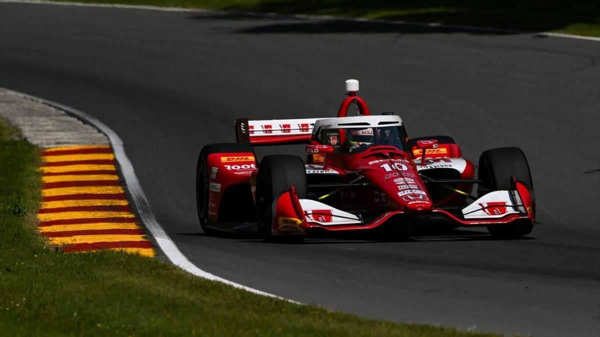 Álex Palou en el circuito de Road America