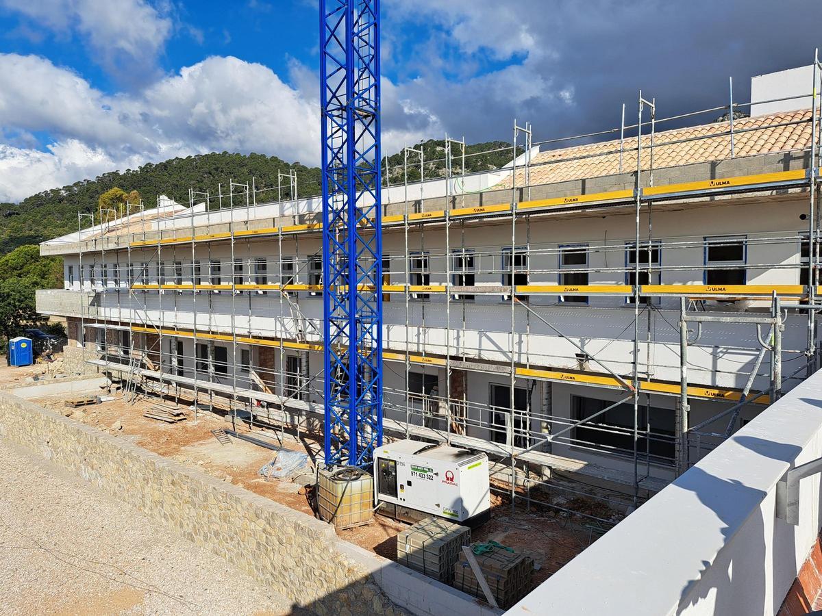 Imagen del futuro colegio de Caimari, cuyas obras están en la recta final.