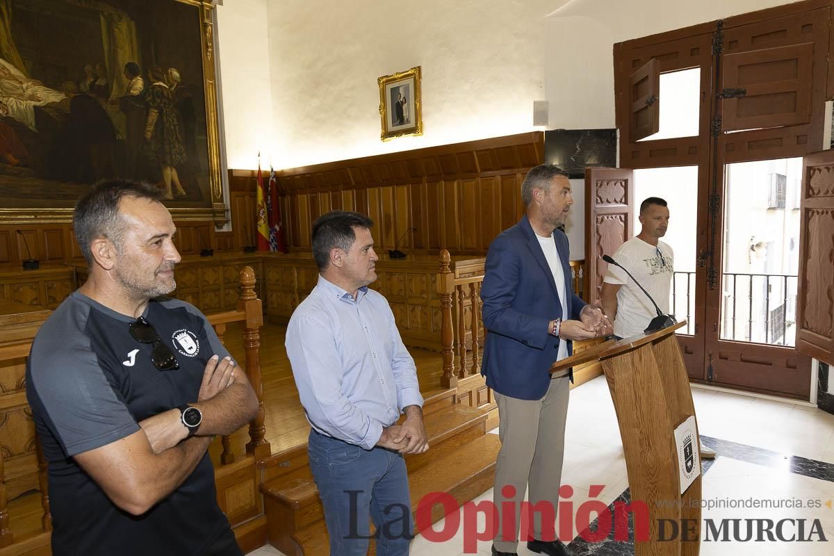 Recepción de los equipos de fútbol de las Escuelas Municipales de Caravaca que han conseguido ascenso