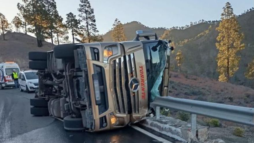 Vuelco de un camión