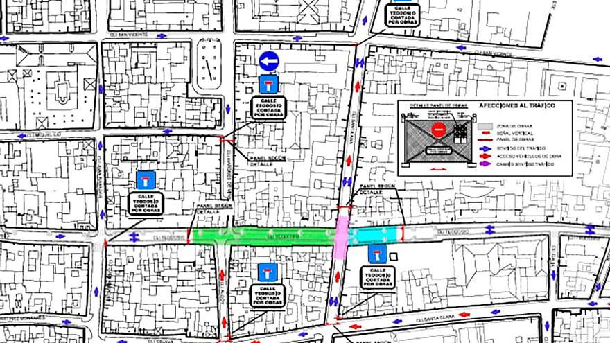 Corte total durante 48 días en la calle Teodosio de Sevilla por las obras de Emasesa