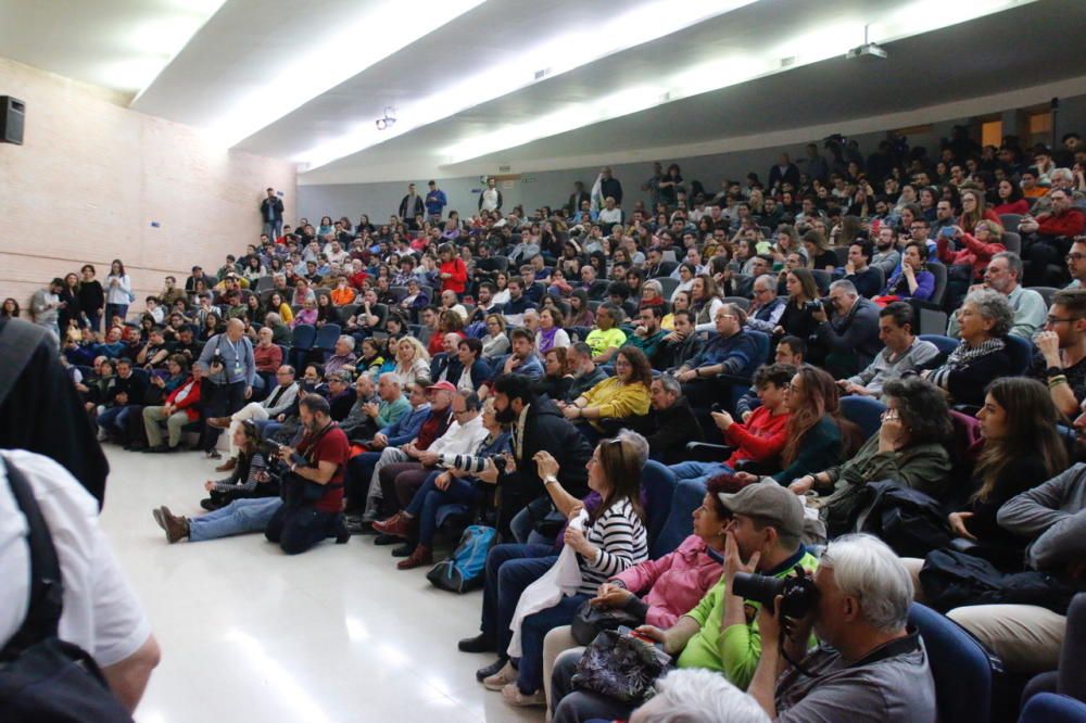 Acto de Pablo Iglesias y Alberto Garzón en la UMA