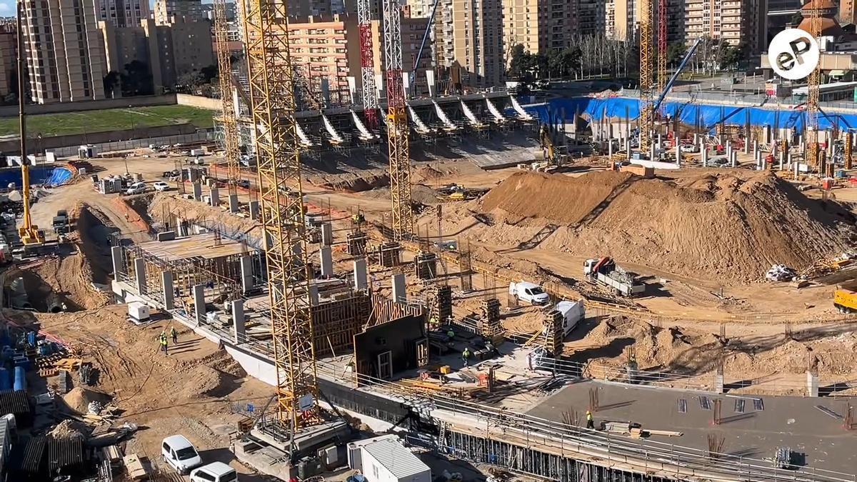 VÍDEO | Así está quedando la nueva Romareda.