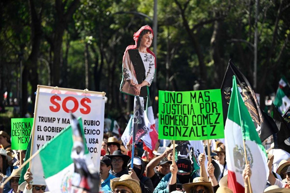 Incidentes en la marcha de la ‘Generación Z’ contra la corrupción en México