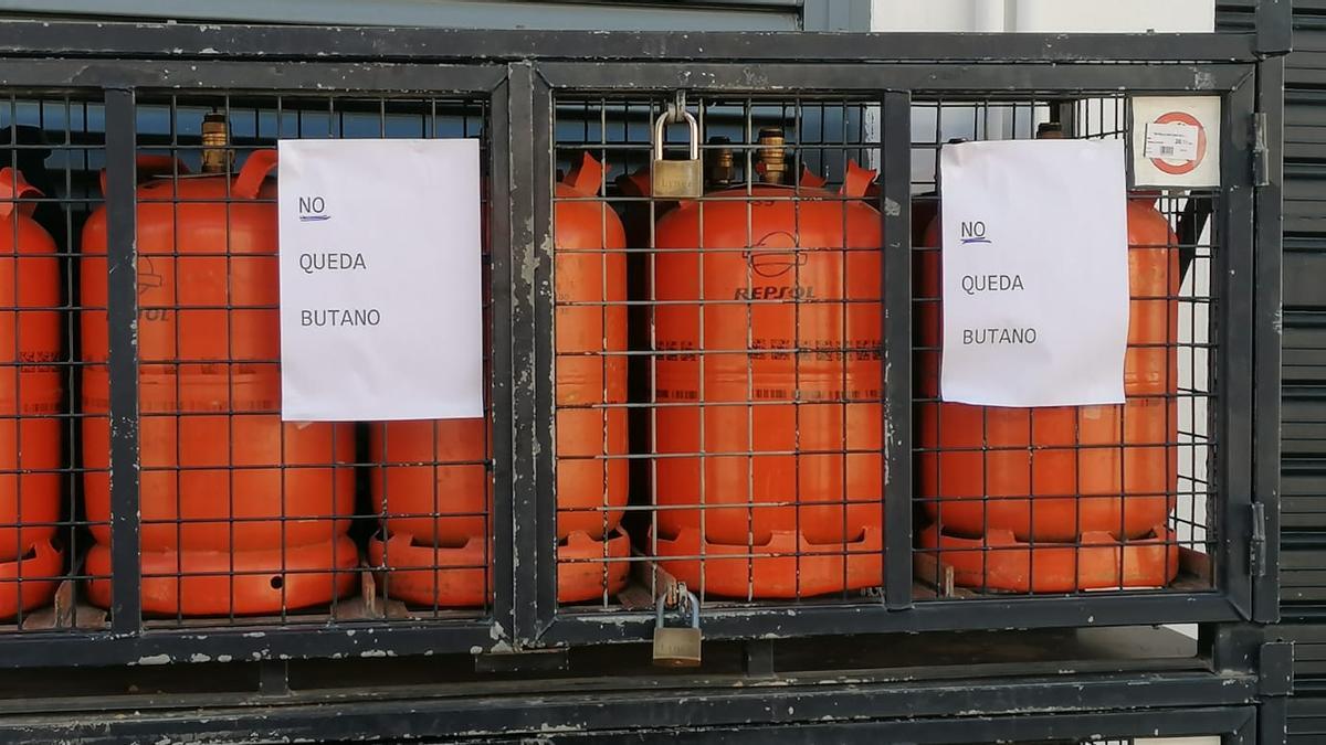 Un punto de venta de butano sin bombonas este miércoles en Ibi