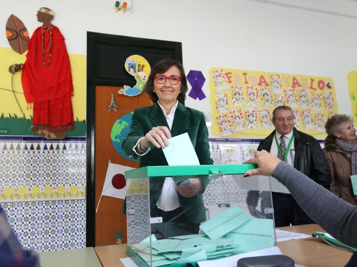 2-D Elecciones Andaluzas/Candidatos y autoridades ante las urnas