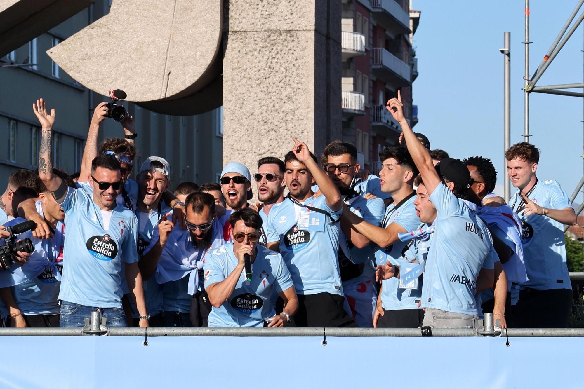El Celta celebra por todo lo alto su llegada a Europa