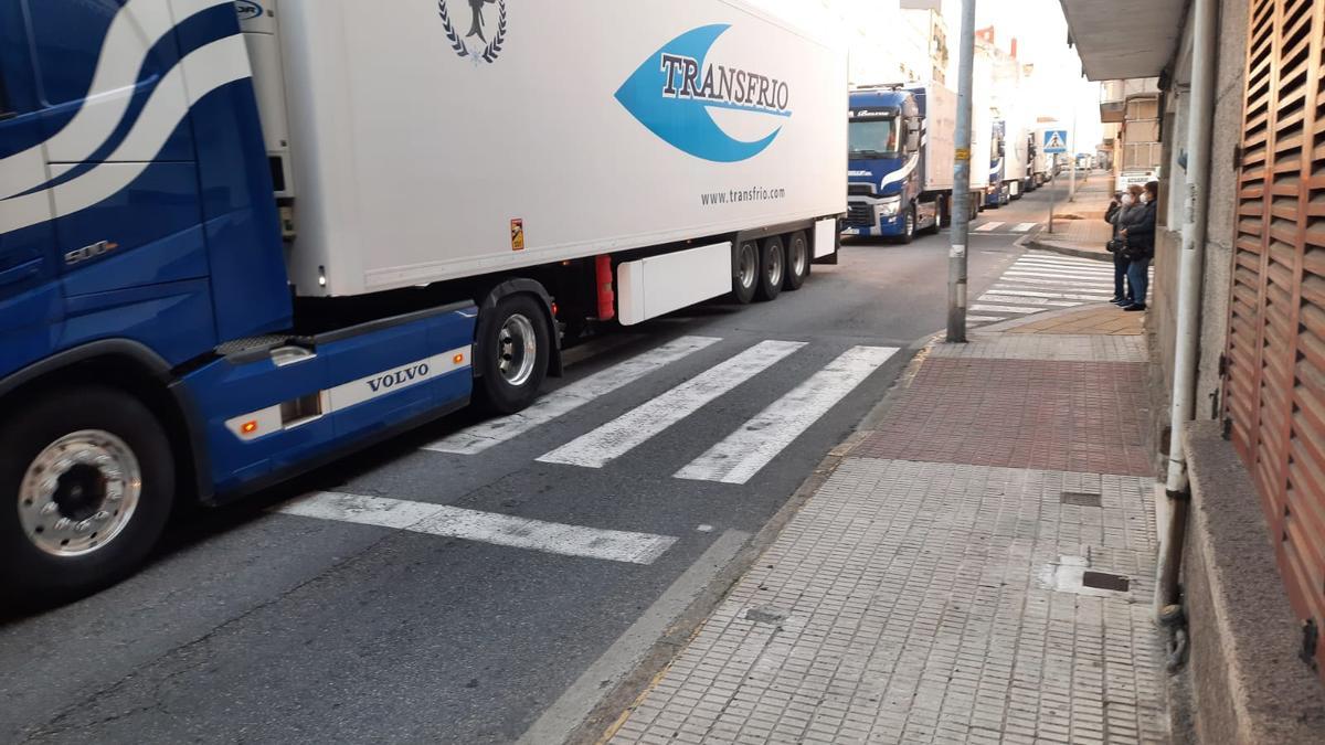 La caravana en el centro de O Grove.