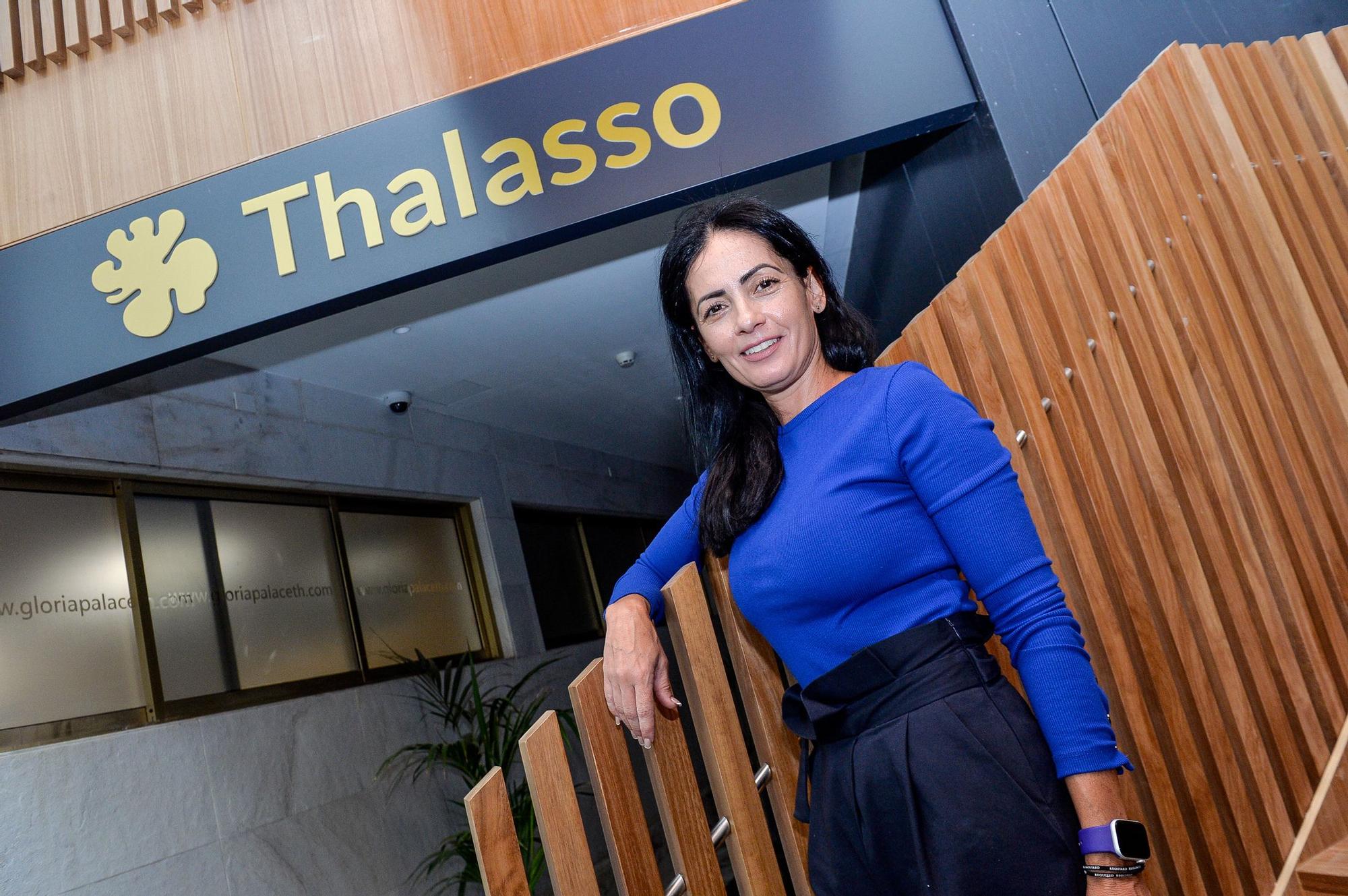 Laura Díaz, directora de la Thalasso del Hotel Gloria Palace de San Agustín, en las instalaciones del centro.