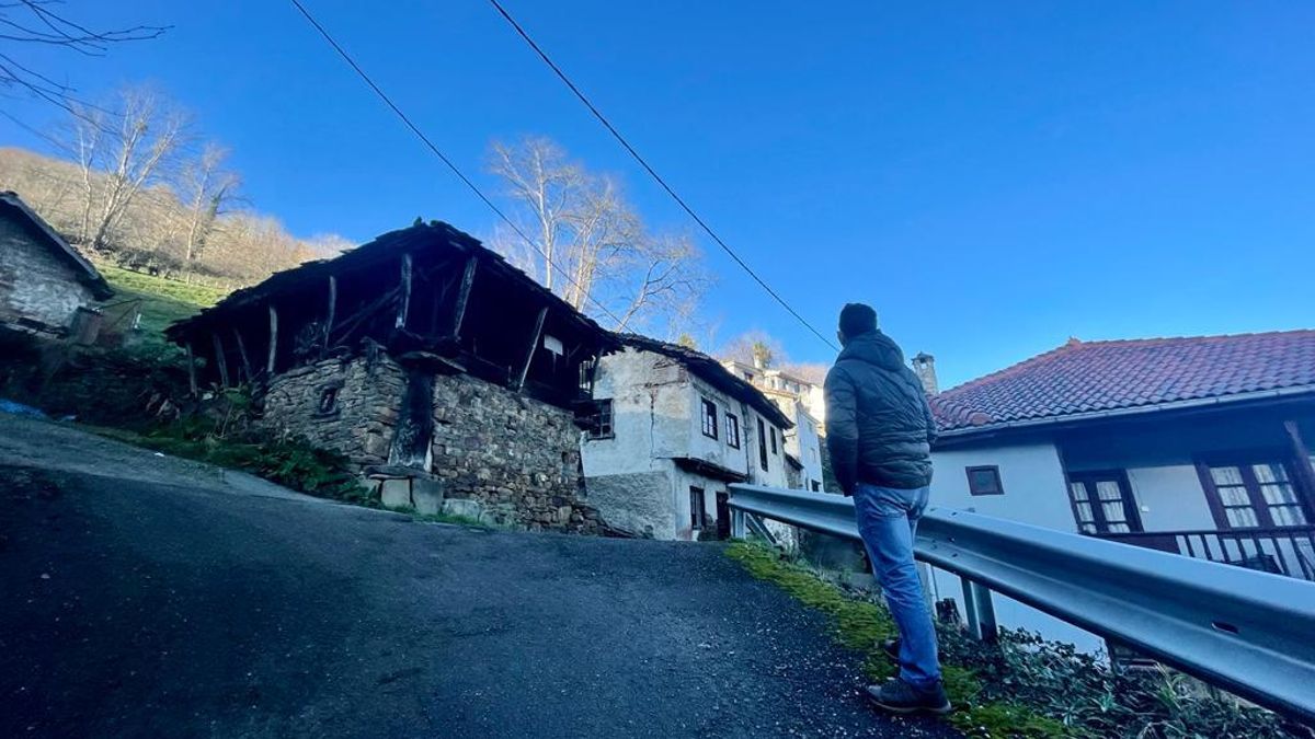 El pueblo de Llameres, en Aller