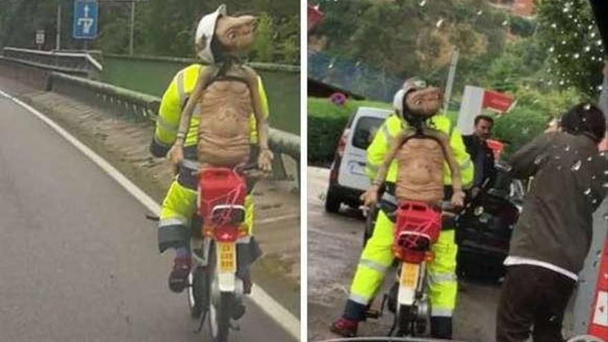 El motorista partió de La Coruña.