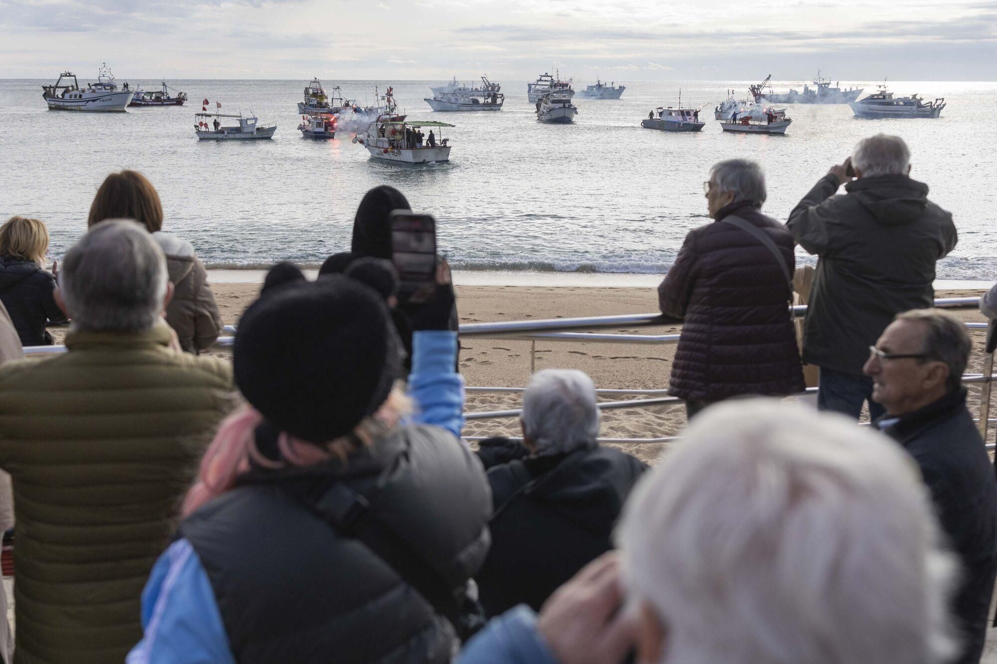 L&#039;aturada de pescadors de Blanes, en imatges