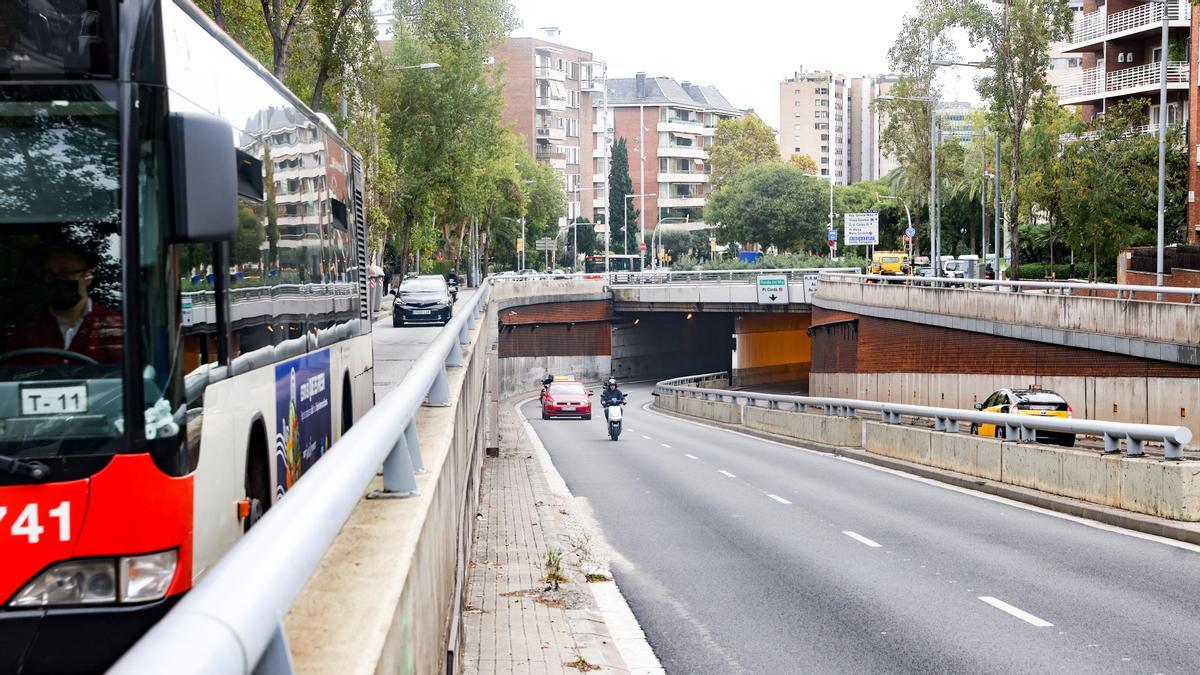 Entrada del túnel de Via Augusta-General Mitre