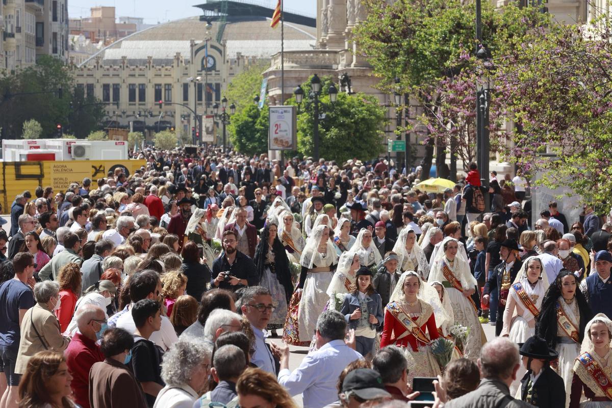 Procesión en honor de San Vicente Ferrer, en València.