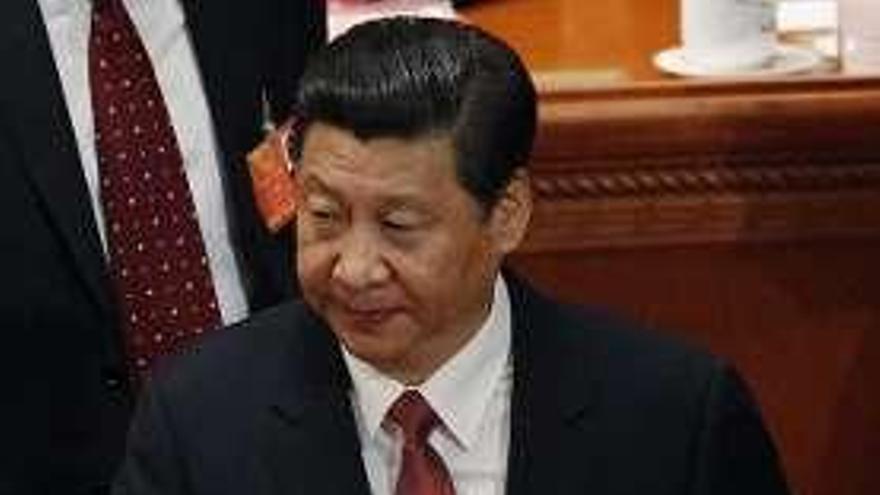 Xi Jinping, ayer en Pekín. // Efe