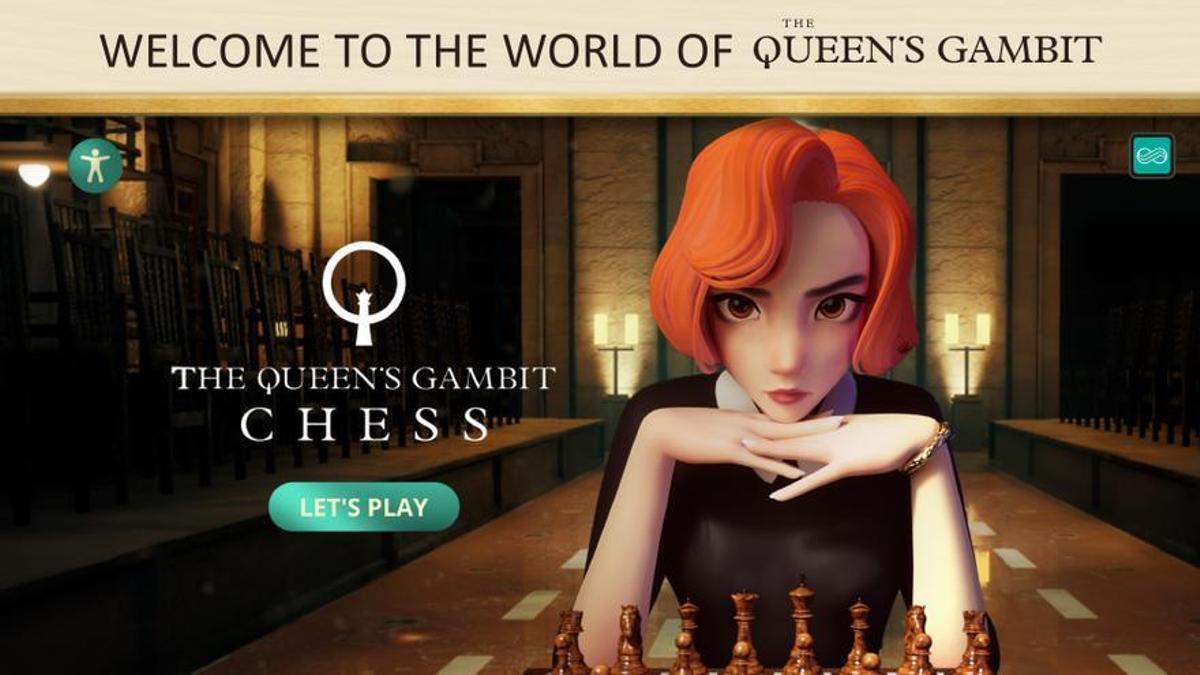 Una imagen promocional del juego de 'Gambito de dama'.