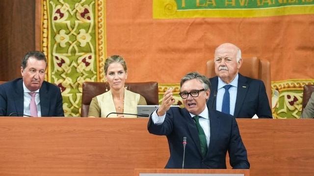 El portaveu parlamentari de Vox a Andalusia, Manuel Gavira. | MARÍA JOSÉ LÓPEZ / EUROPA PRESS