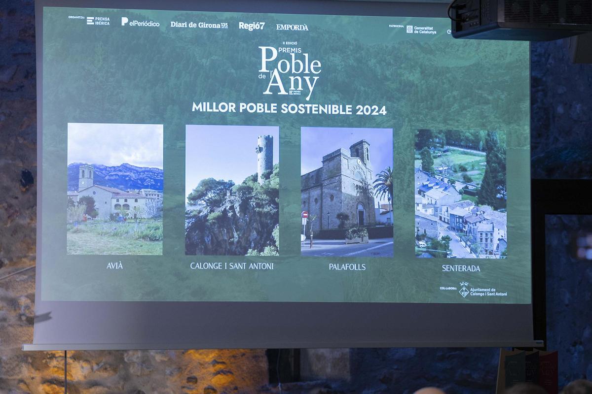 Gala de entrega Poble de lAny 2024 en el Castell de Calonge
