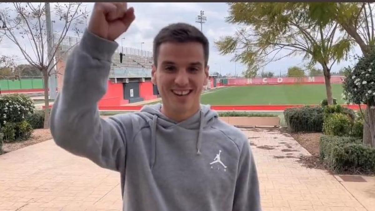 Galarreta, uno de los futbolistas del Mallorca que han enviado su apoyo al Autol.