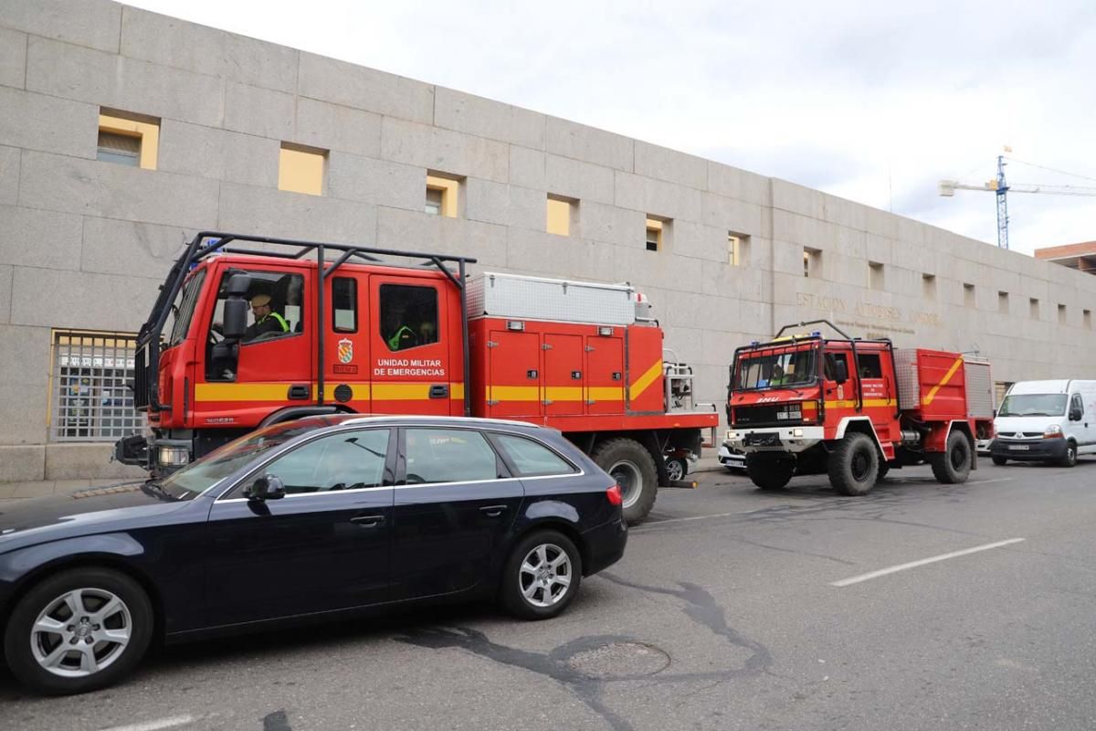 Efectivos de la Unidad Militar de Emergencias ya están desplegados en la capital