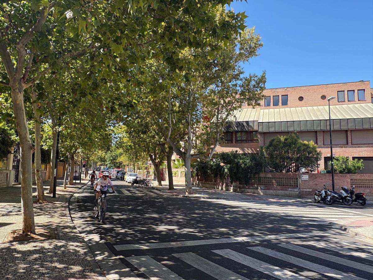El paseo Ruiseñores cuenta con aceras con sombra gracias a los árboles.