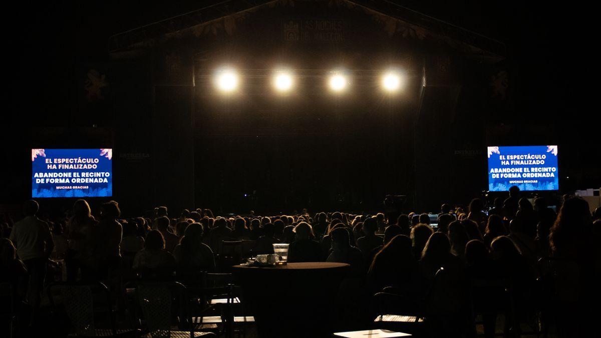 Momento del concierto de Sergio Dalma.