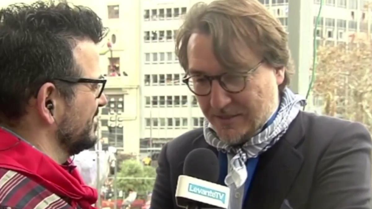 Quico Catalán, hablando para Levante TV