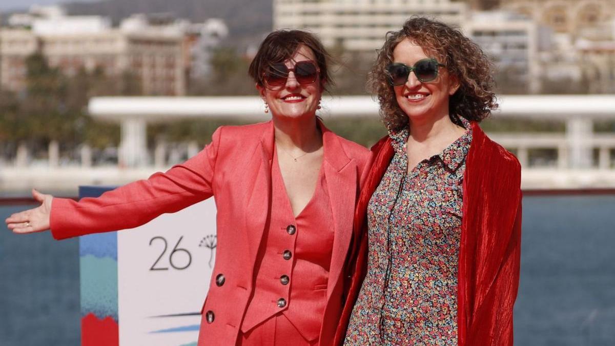 Elvira Lindo y Daniela Fejerman, ayer en el Festival de Cine de Málaga.   | // GREGORIO MARRERO