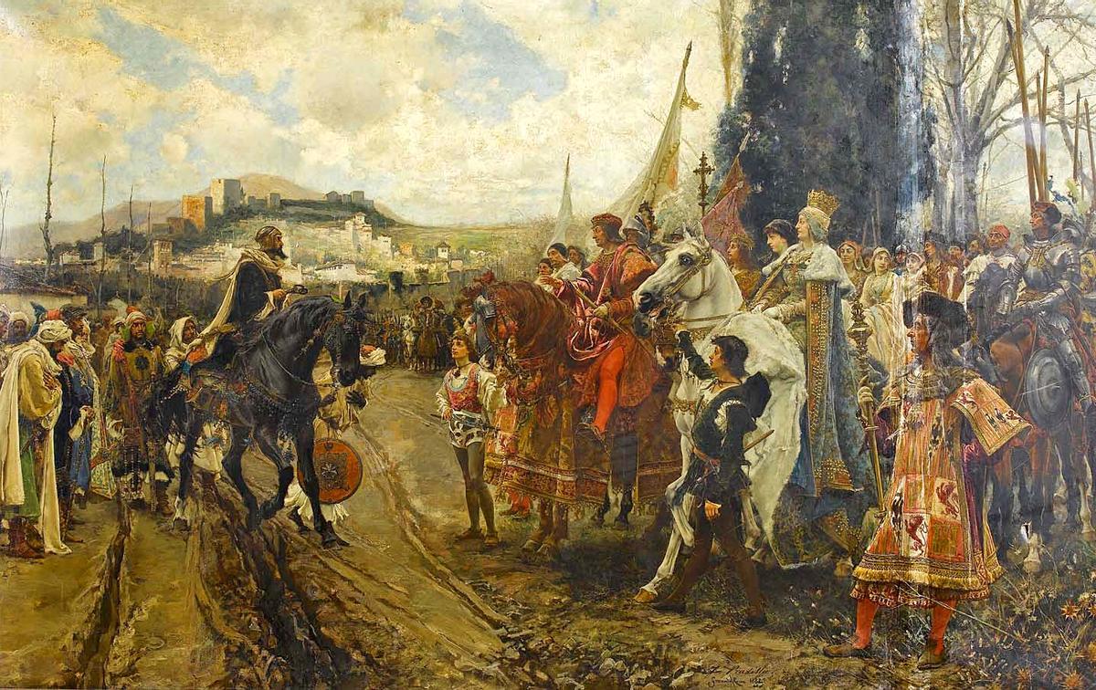 “La rendición de Granada”, obra del pintor Francisco Pradilla y Ortiz (1882)