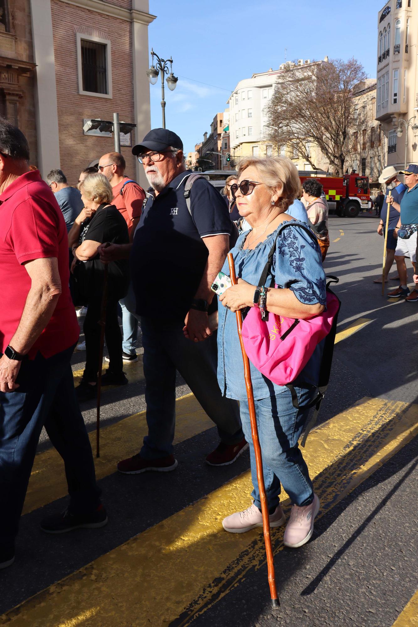 Las imágenes del regreso en romería de la Fuensanta a su santuario