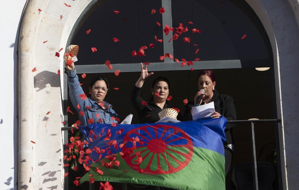 Celebración anterior del Día Internacional del Pueblo Gitano en Sagunt.