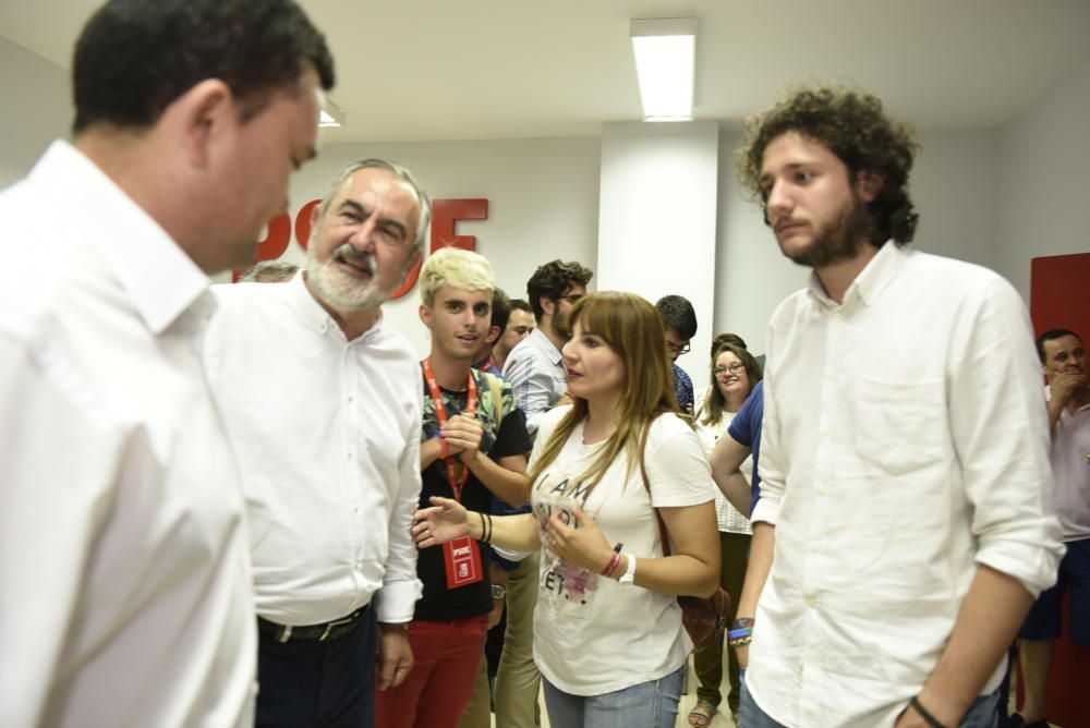 Noche electoral en el PSOE