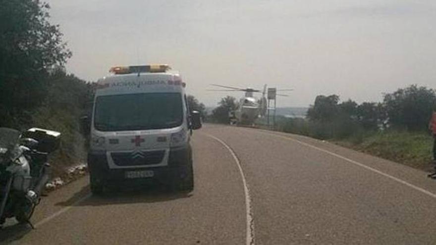 Dos fallecidos en una colisión frontal entre dos motocicletas en Alange