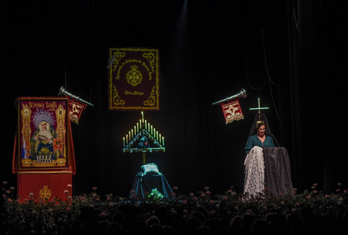 Vanesa Fernández Rojas dio el pregón de la Semana Santa de Vélez-Málaga el pasado 5 de abril.