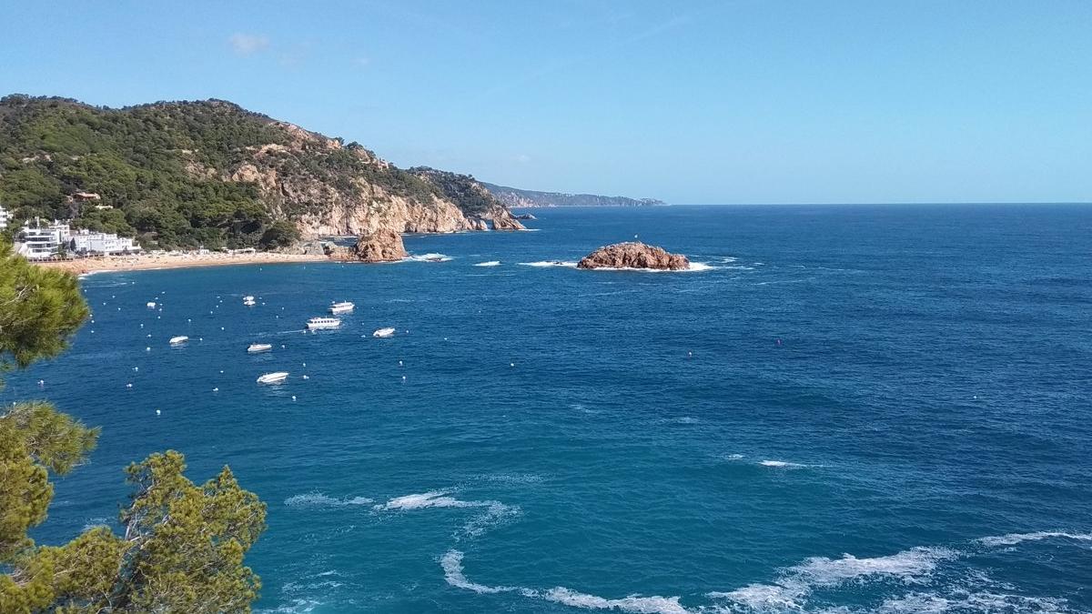 Playa en Tossa de Mar, con una calidad de agua excelente