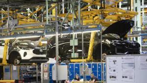 Cadena de montaje de la factoría de Ford en Almussafes.