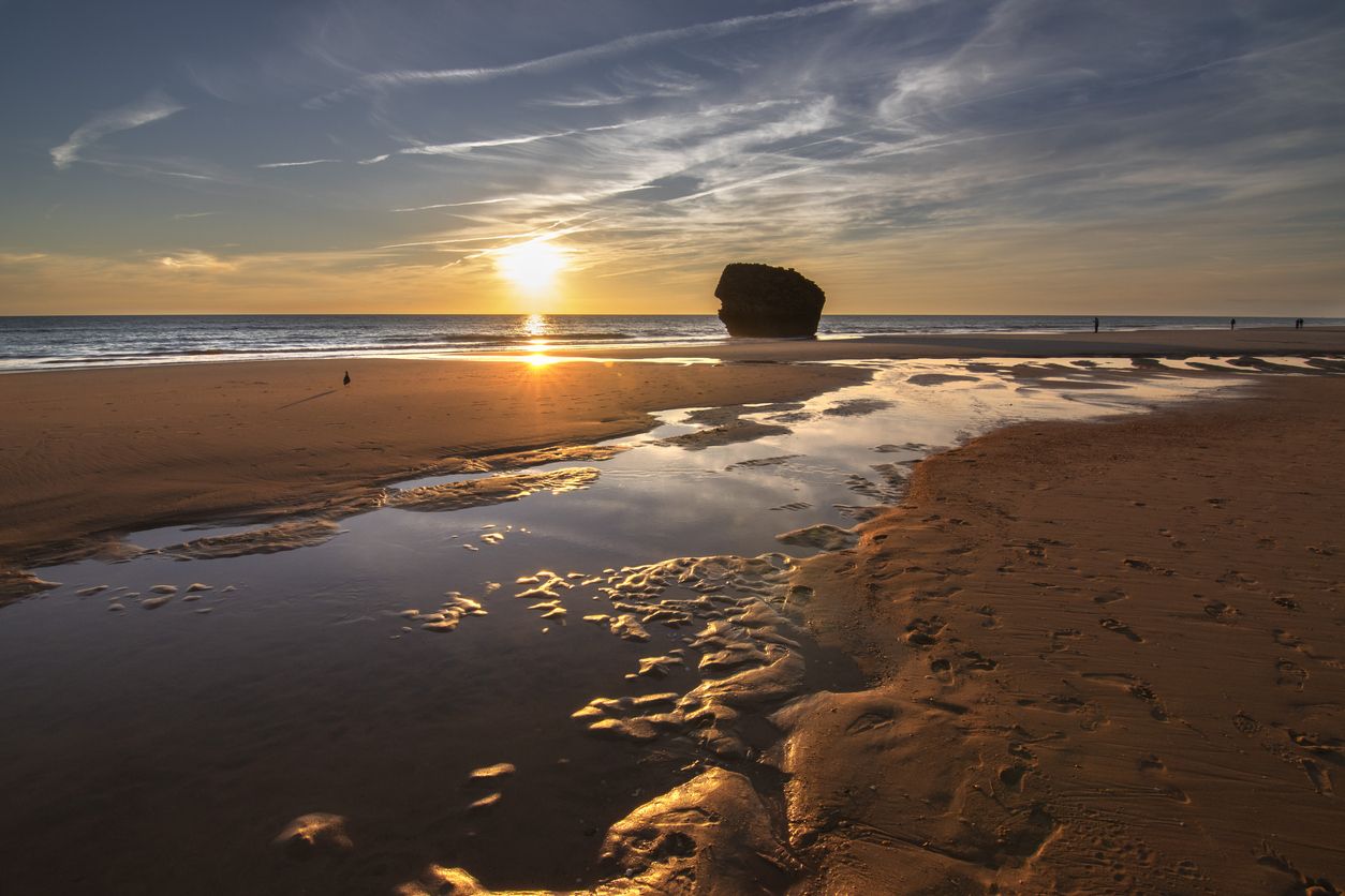 Puesta de sol en Matalascañas.