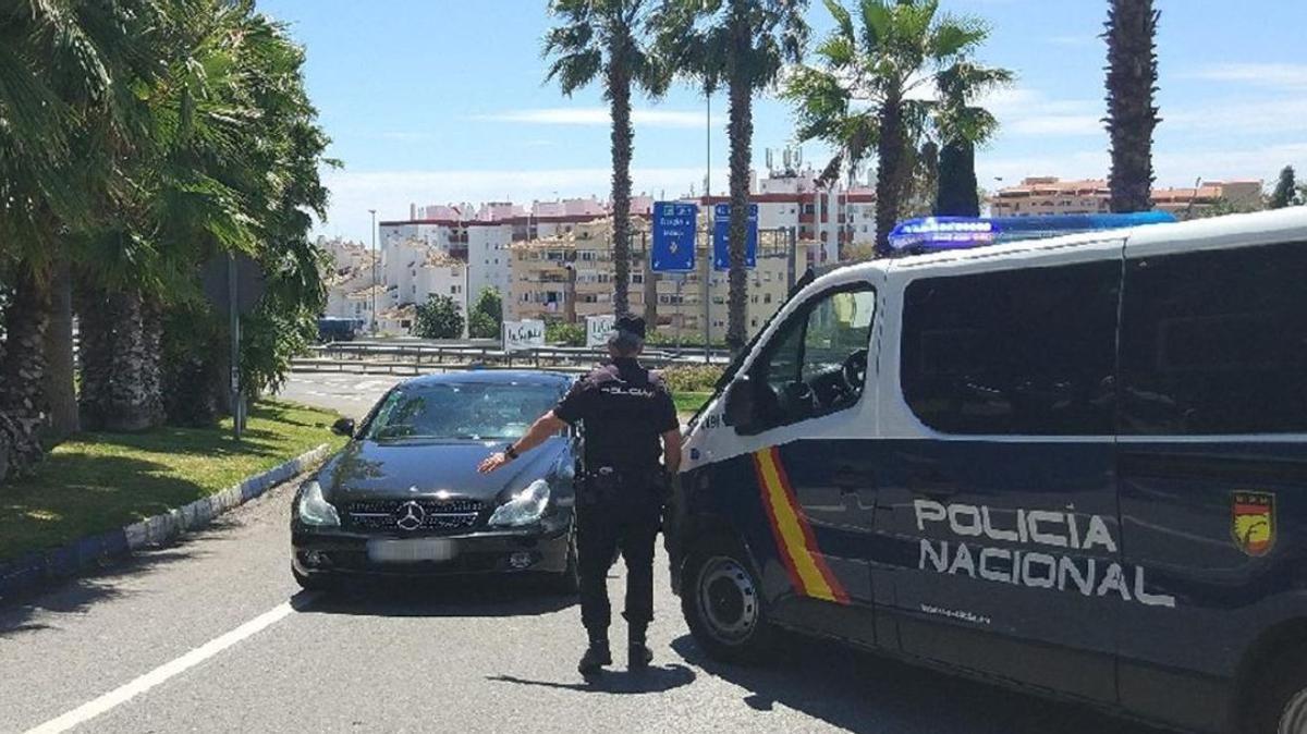 Un control de la Policía Nacional.