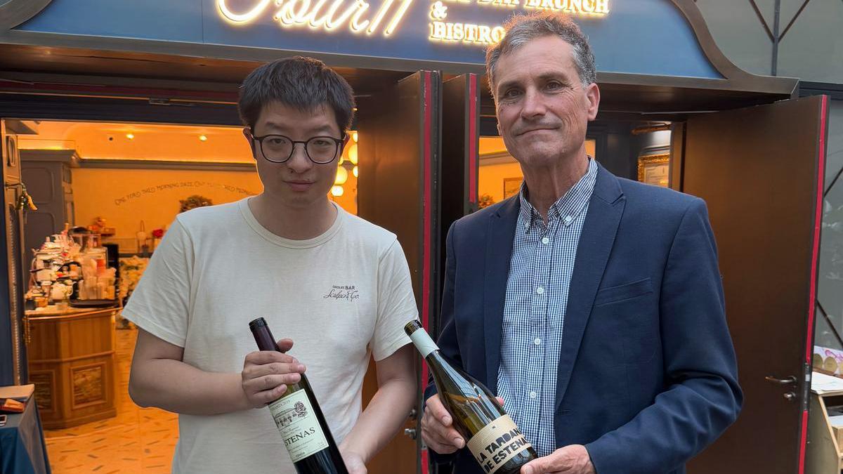 Félix Martínez presentó sus vinos en China.