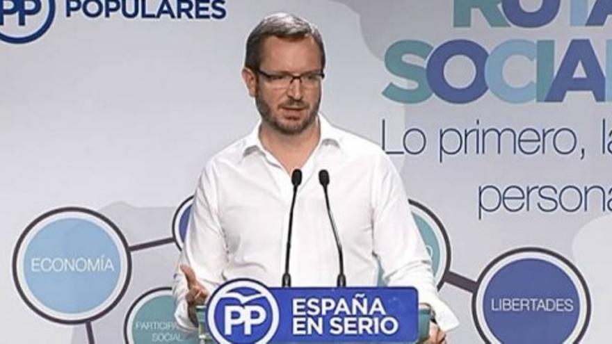 Maroto denuncia la "extrema incoherencia" de Pablo Iglesias