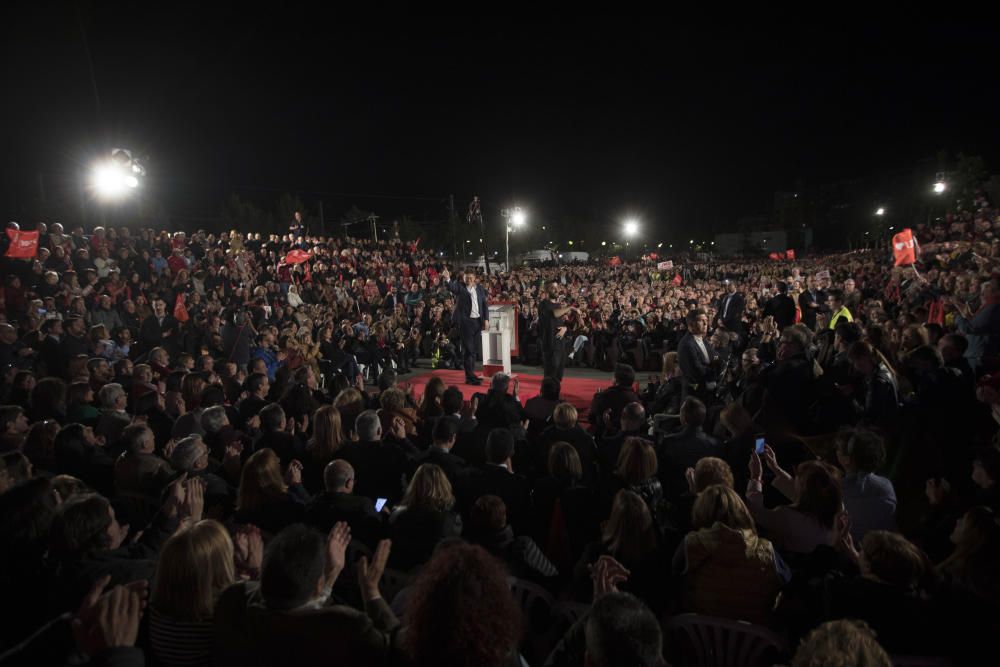 Cierre de campaña de Pedro Sánchez junto a Ximo Puig en Valéncia