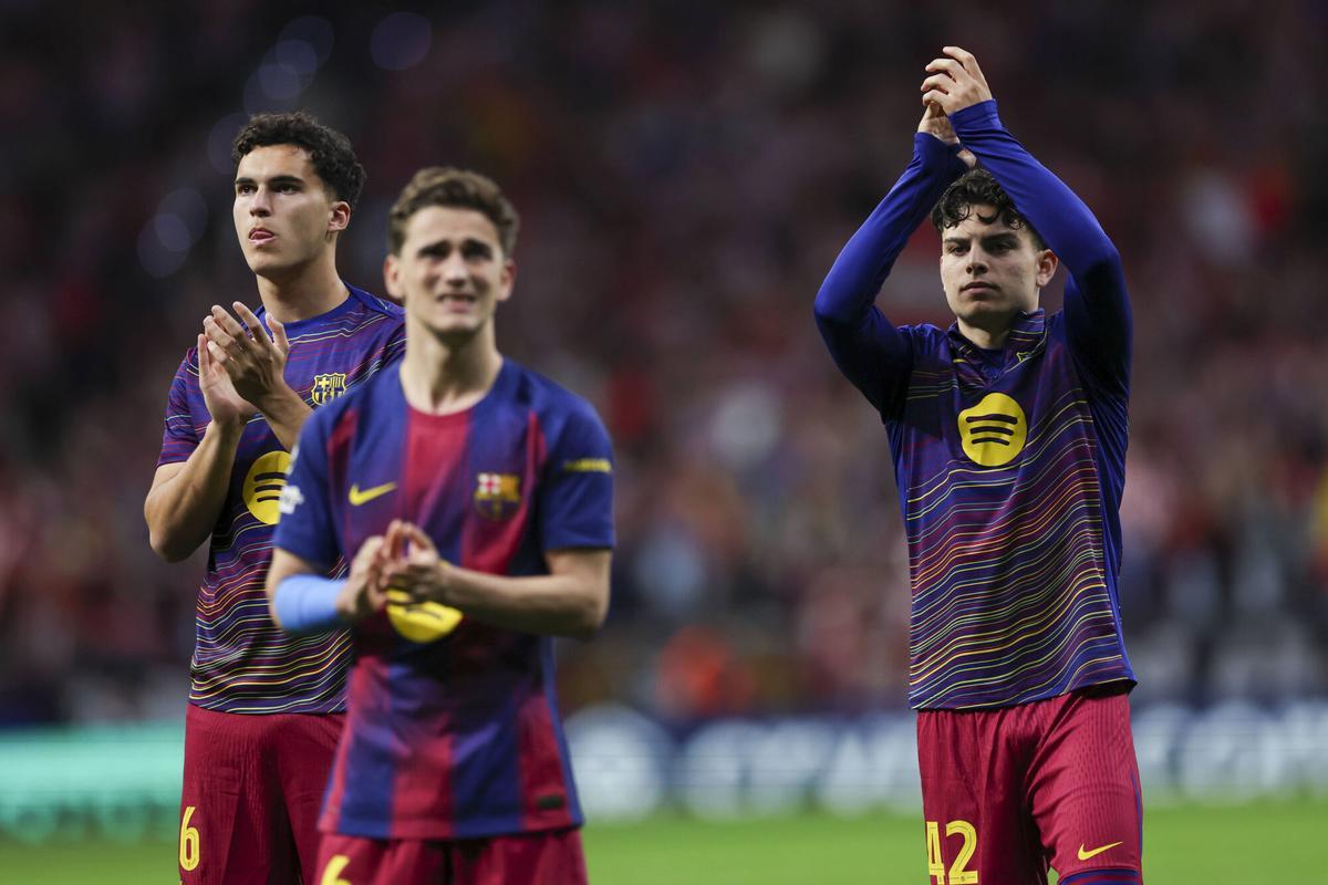 Los jugadores del Barça se mostraron muy afectados tras la eliminación en la Champions League