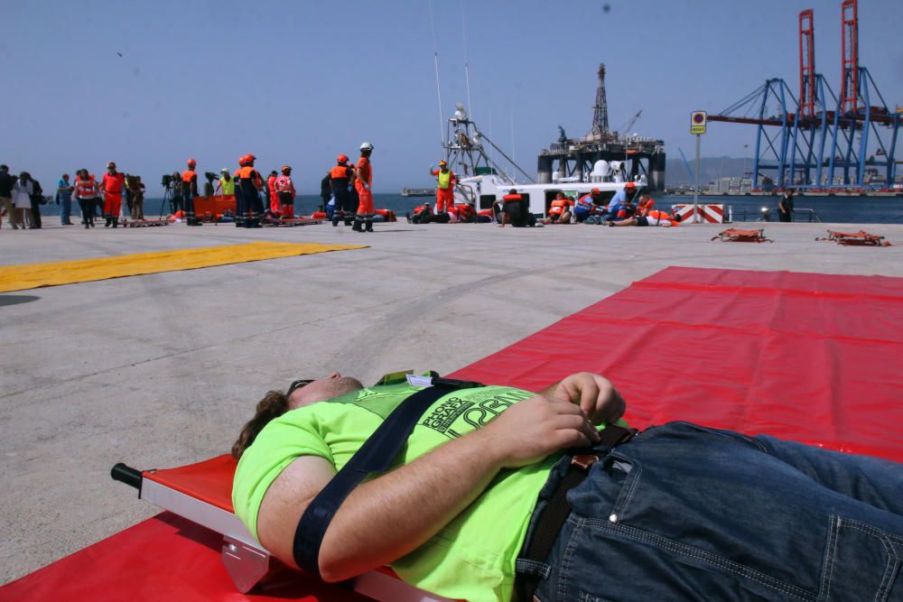 Simulacro de accidente aéreo en Málaga